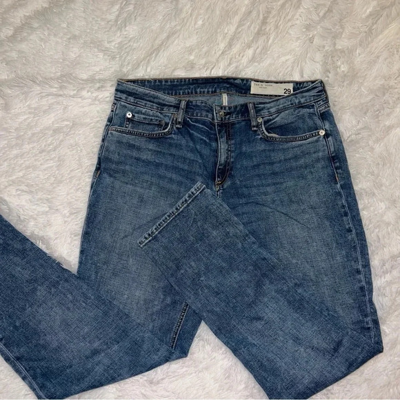 Rag & Bone Dre Low Rise Slim Boyfriend Jeans size 29 Straight Leg Denim Pants - Picture 1 of 6